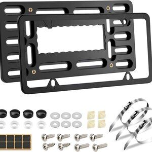 Brand new - black luxury look front plate holder for car